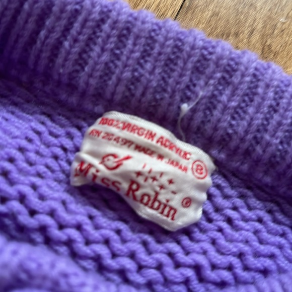 Vintage Lavandar Cardigan - Picture 2 of 7